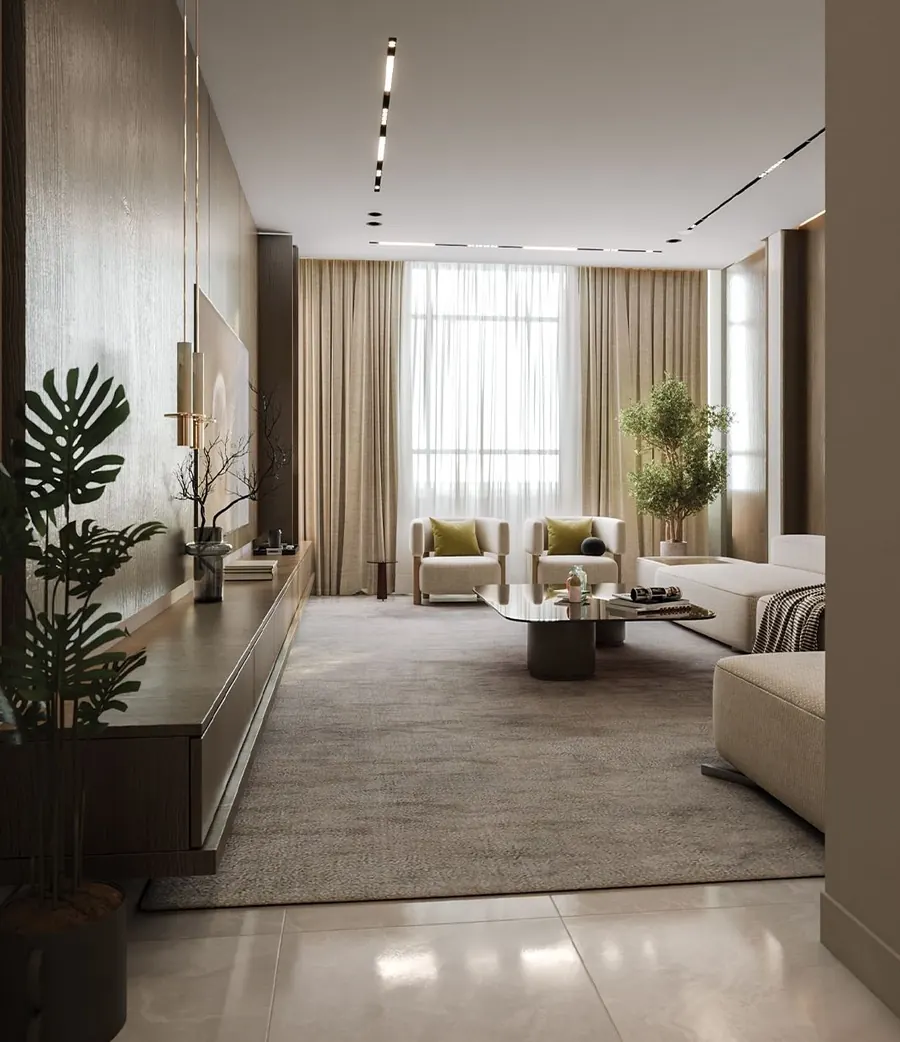 Bright contemporary living room