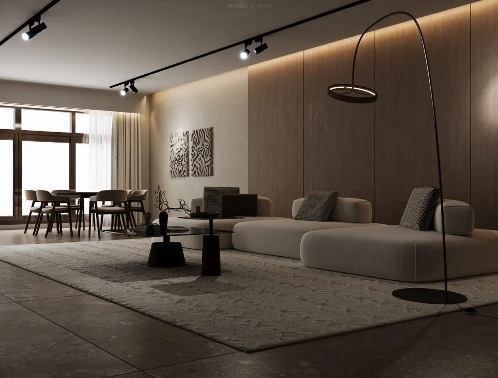 Open-Plan Lounge by Ashour Studio